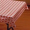 Hoffmaster 54" x 108" Red Gingham Plastic Tablecloth, PK12 112006 - alternate 1